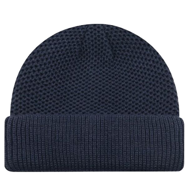 Acrylic Cuff Toque Rib Knit Thumbnail